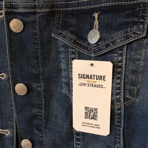 Levi’s Signature Trucker Jacket, Denim -NEW - Picture 2 of 5